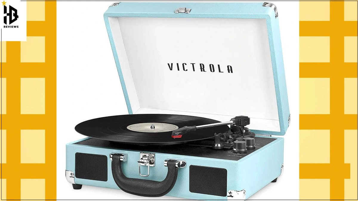Victrola vintage portable record player
